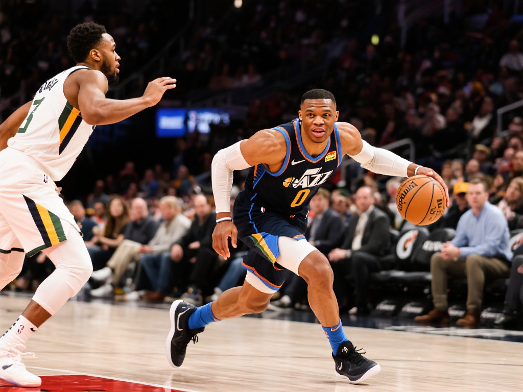 约基奇全面爆发 掘金狂胜爵士威少创双里程碑