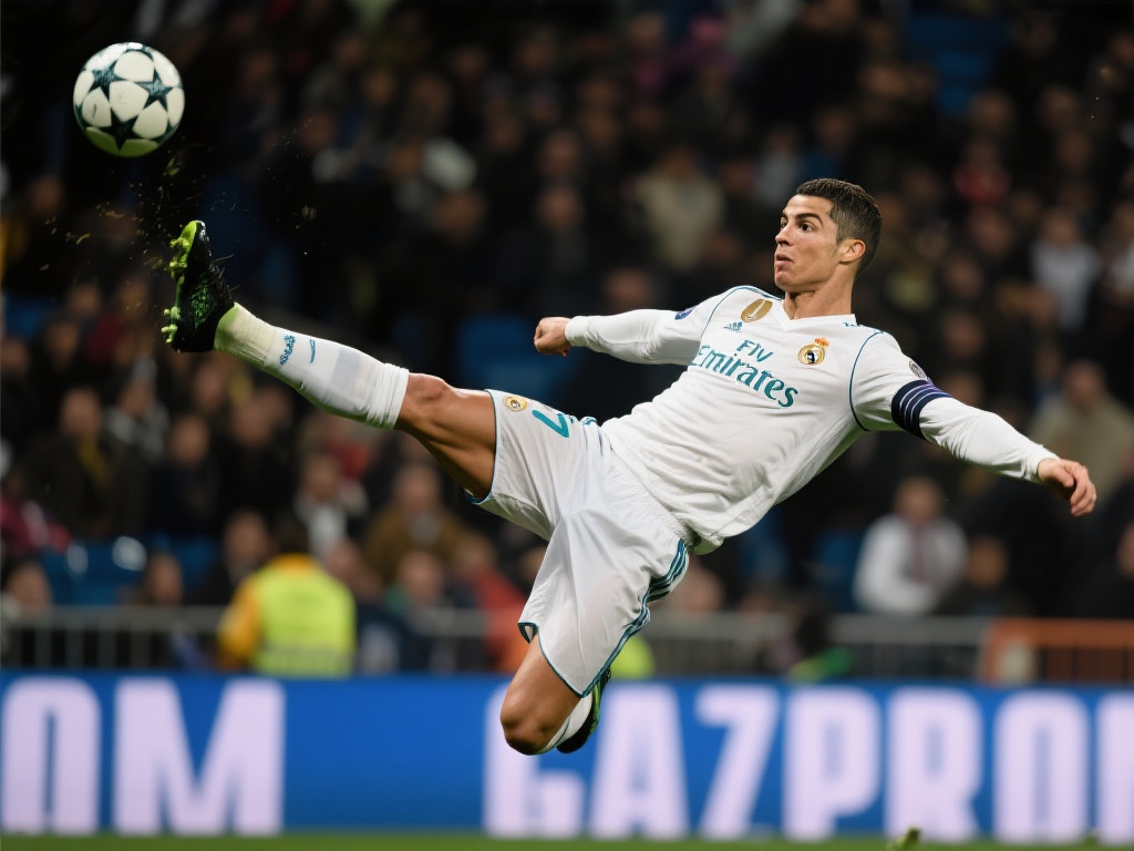 C罗倒钩绝技征服尤文球迷，全场起立鼓掌